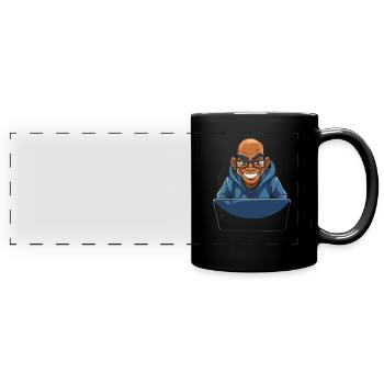 Web Entwickler Webdeveloper Cool - Panorama-Tasse farbig - Schwarz - Vorne