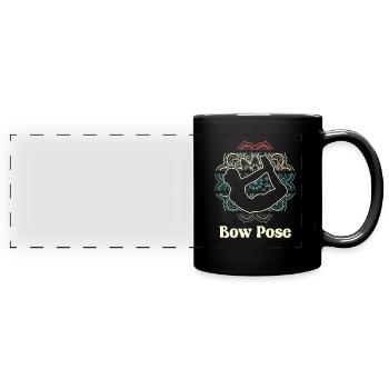 Yoga Cool - Mug panoramique uni - noir - Devant