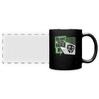 Vous avez été piraté Phishing Sniffer Grey Hat - Mug panoramique uni - noir - Devant