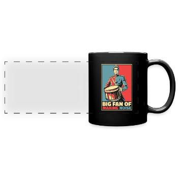 Spielmannszug Drums Poster - Full Colour Panoramic Mug - black - Front