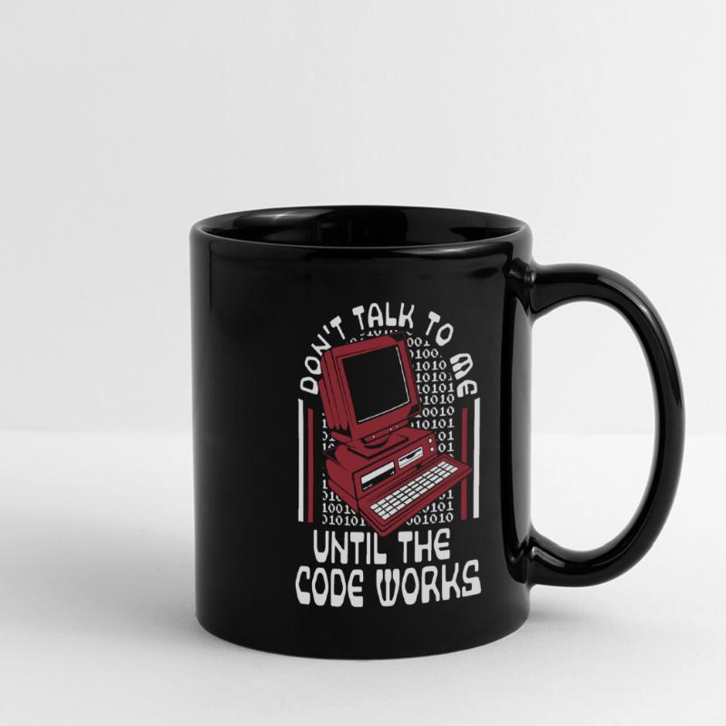 Until The Code Works Softwareingenieur Coder Panorama-Tasse farbig