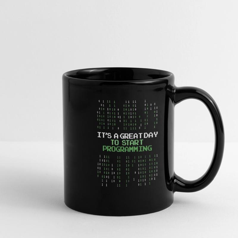 Great Day To Start Programming Developer Coder Panorama-Tasse farbig