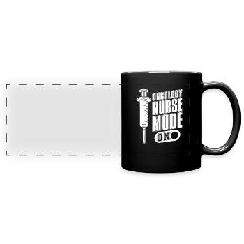 Nurse Mode On - Full Colour Panoramic Mug - black - Front