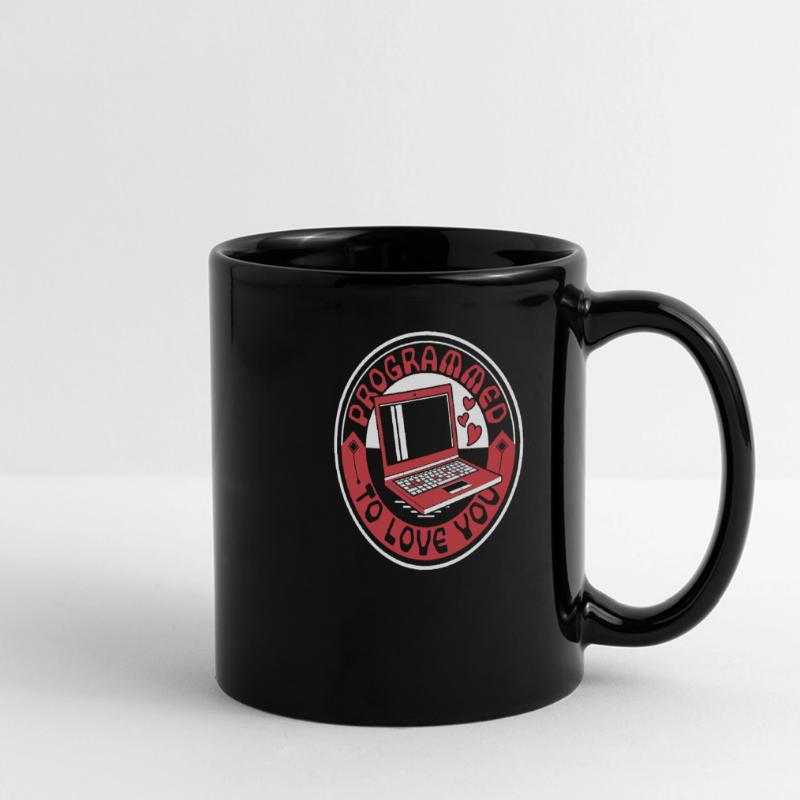Programmed To Love You Developer Coder Full Colour Panoramic Mug