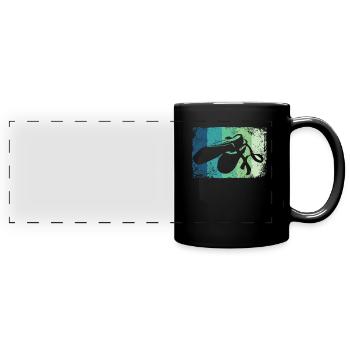 Ballettschuhe Vintage Frau Ballerina - Panorama-Tasse farbig - Schwarz - Vorne
