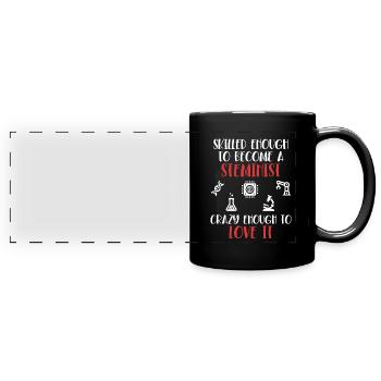 Assez habile pour devenir un Steminist STEM - Mug panoramique uni - noir - Devant