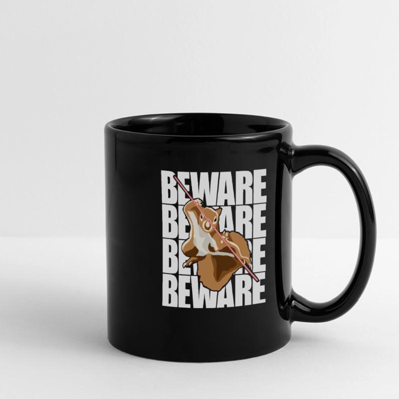 Beware Grey Squirrel Squirrel Fox Squirrel Full Colour Panoramic Mug