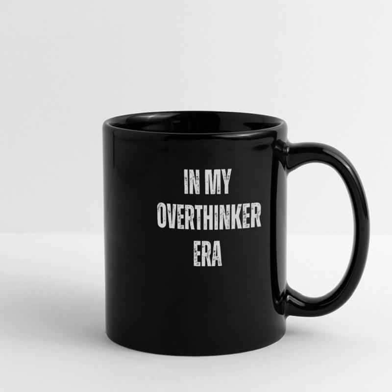 Dans mon ère Overthinker Overthink Mug panoramique uni