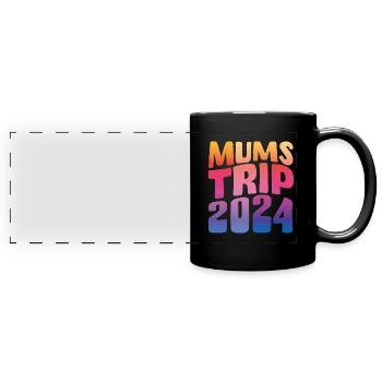 Voyage des mamans 2024 - Mug panoramique uni - noir - Devant