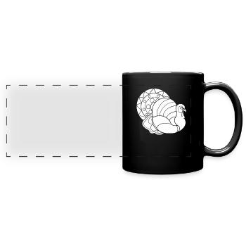 Thanksgiving - Full Colour Panoramic Mug - black - Front