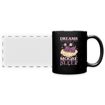 Dreams Are Calling Youth Cute Moose - Panorama-Tasse farbig - Schwarz - Vorne