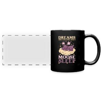 Dreams Are Calling Youth Cute Moose - Panorama-Tasse farbig - Schwarz - Vorne