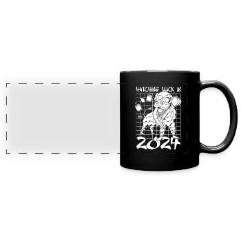 Année du Dragon 2024 - Mug panoramique uni - noir - Devant