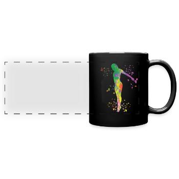 Diving Diving Synchronized Diving - Full Colour Panoramic Mug - black - Front
