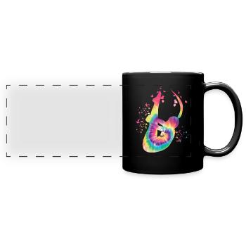 Diving, Artistic Jumping, Synchronized Diving - Full Colour Panoramic Mug - black - Front