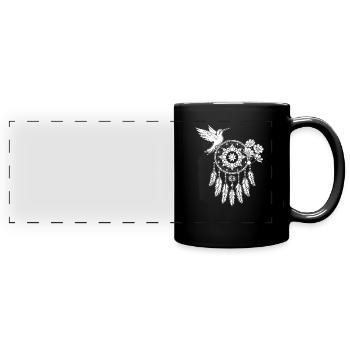 Colibri Dream Catcher - Mug panoramique uni - noir - Devant