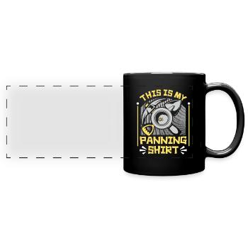 This Is My Panning Clothing Prospecting Miner - Full Colour Panoramic Mug - black - Front