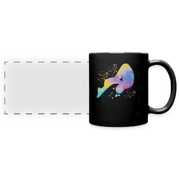 Diving, Synchronized Diving, Artistic Jumping - Full Colour Panoramic Mug - black - Front