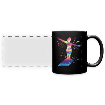 Diving, Synchronized Diving, Artistic Jumping - Full Colour Panoramic Mug - black - Front