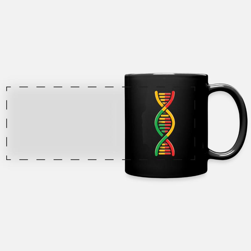 Reggae Its In My Dna - Full Colour Panoramic Mug - black