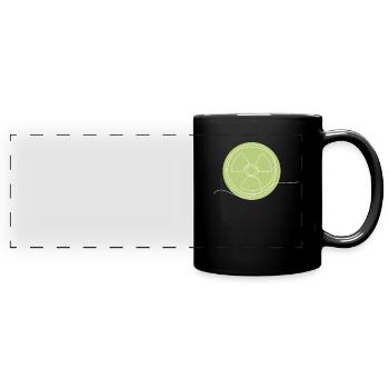 Lineart Energy Uranium Nuclear Power Plant - Full Colour Panoramic Mug - black - Front