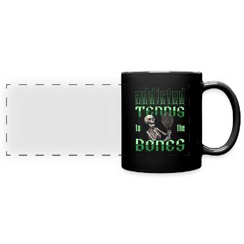 Tennis - Full Colour Panoramic Mug - black - Front