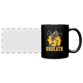 Powerlifting Powerlifter Undeath - Panorama-Tasse farbig - Schwarz - Vorne