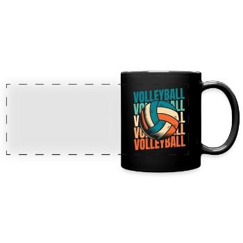 Volleyball Volleyball Players - Full Colour Panoramic Mug - black - Front