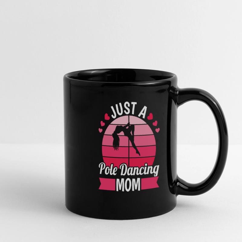 Pole Dancing Mutter Just A Pole Dancing Mom Panorama-Tasse farbig