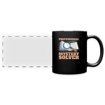Détective - Mug panoramique uni - noir - Devant