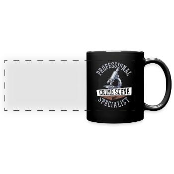 Experts médico-légaux - Mug panoramique uni - noir - Devant