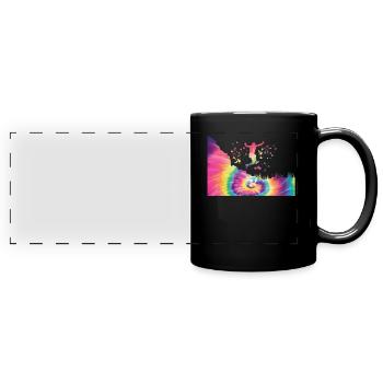 Trail Runner Cross Trail Mountain Runner - Full Colour Panoramic Mug - black - Front