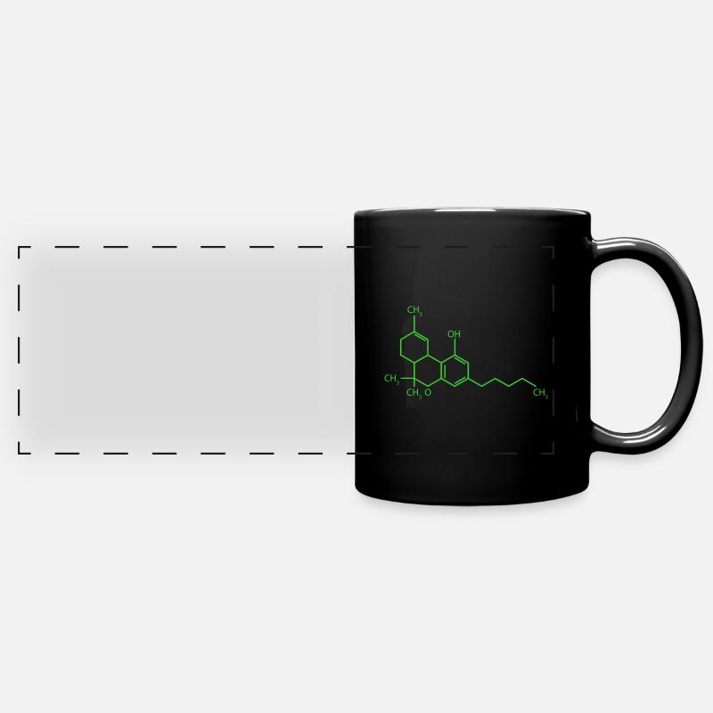 Chimie de la formule THC - Mug panoramique uni - noir