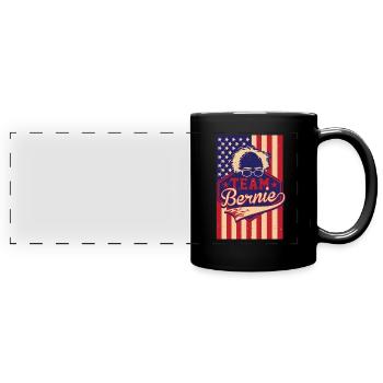 Team Bernie Sanders 2020, Bernie pour Président - Mug panoramique uni - noir - Devant