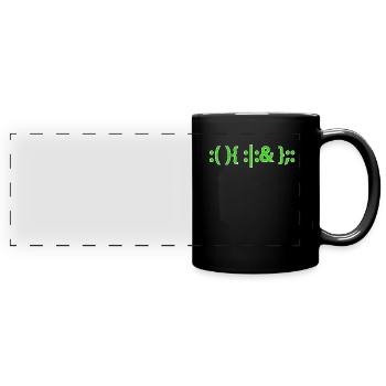 Bash Fork Bomb Shirt for Linux Unix Geeks - Panorama-Tasse farbig - Schwarz - Vorne