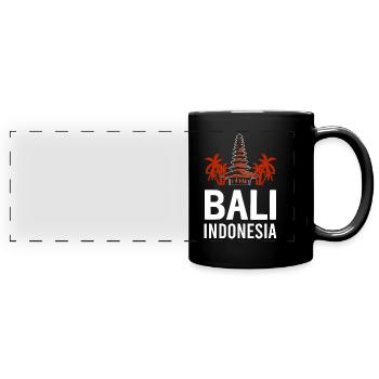 Bali - Mug panoramique uni - noir - Devant