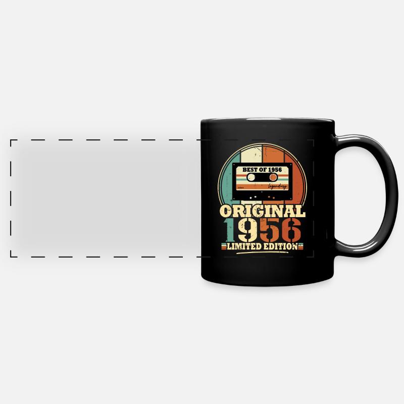 Original 1956 Rétro Vintage Cadeau D’anniversaire - Mug panoramique uni - noir