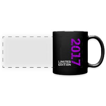 2017 Édition Limitée Anniversaire Cadeau Décoration - Mug panoramique uni - noir - Devant