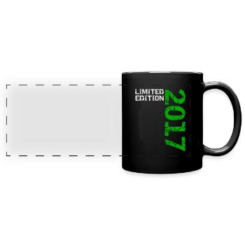 2017 Édition Limitée Anniversaire Cadeau Décoration - Mug panoramique uni - noir - Devant