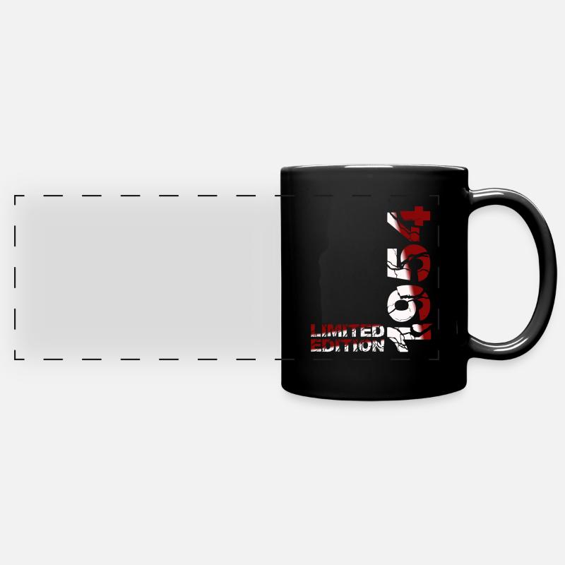 1954 Limited Edition Birthday Gift Wife Husband - Full Colour Panoramic Mug - black