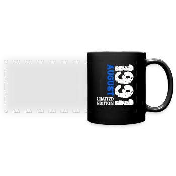 1991 August Limited Edition 32. Geburtstag Outfit - Panorama-Tasse farbig - Schwarz - Vorne