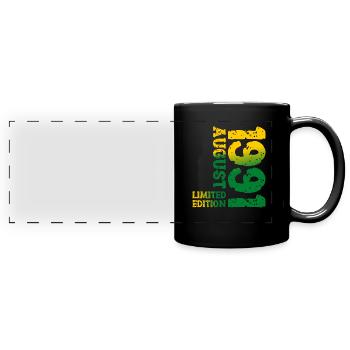 1991 August Limited Edition 32. Geburtstag Outfit - Panorama-Tasse farbig - Schwarz - Vorne