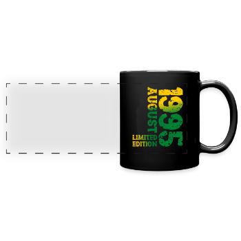 1995 August Limited Edition 28. Geburtstag Outfit - Panorama-Tasse farbig - Schwarz - Vorne