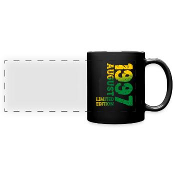 1997 August Limited Edition 26. Geburtstag Outfit - Panorama-Tasse farbig - Schwarz - Vorne