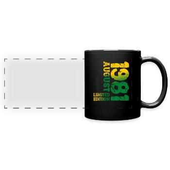 1981 Août Édition Limitée 42e Tenue d’anniversaire - Mug panoramique uni - noir - Devant
