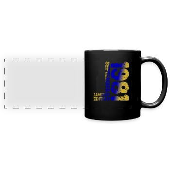 1981 Septembre Édition Limitée 42e Décoration Anniversaire - Mug panoramique uni - noir - Devant