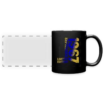 1967 September Limited Edition 56th Birthday Deco - Full Colour Panoramic Mug - black - Front