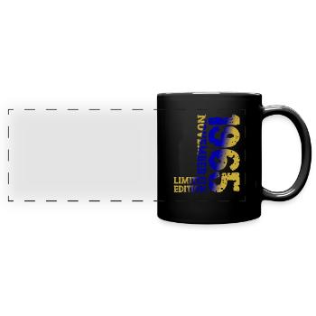 1965 November Limited Edition 58th Birthday Decoration - Full Colour Panoramic Mug - black - Front