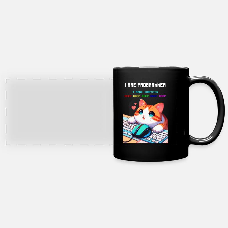 I Are Programmer - Full Colour Panoramic Mug - black