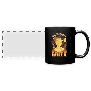 Archaeology Humor Archaeology Greek Archaeologist - Full Colour Panoramic Mug - black - Front